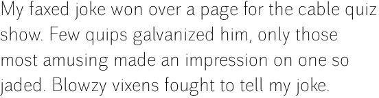 Walbaum Grotesk Pro Light