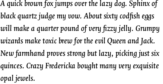 FF Quadraat Pro Demi Bold Italic
