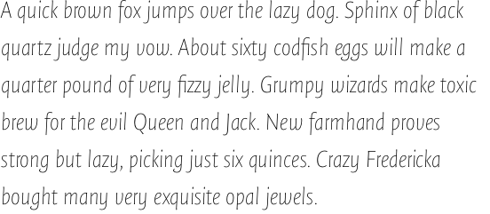 FF Quadraat Sans Pro Thin Italic