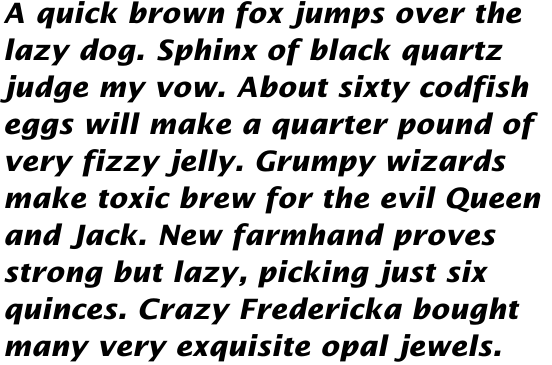 Lucida Sans Bold Italic