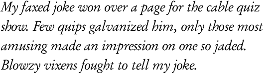 Garamond Kursiv