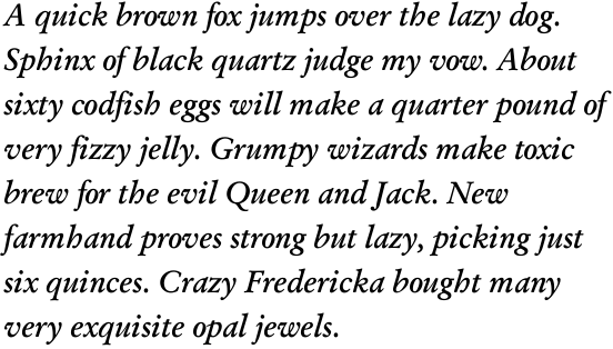 Garamond Kursiv Halbfett
