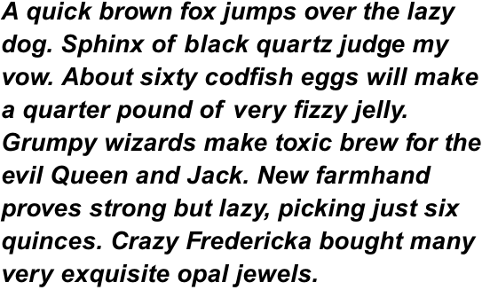 Arial Pro Bold Italic