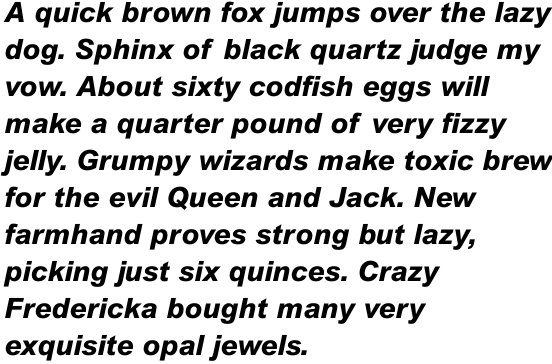 Arial Pro Extra Bold Italic