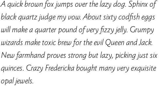 Berling Nova Sans Pro Light Italic