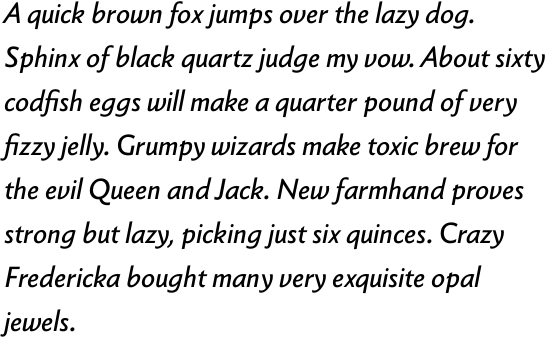 Berling Nova Sans Pro Italic