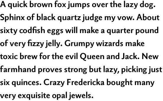 Berling Nova Sans Pro Bold