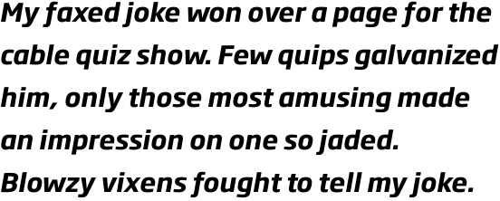 Soho Gothic Std Bold Italic