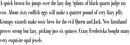 Bodoni Classic Condensed Roman Plus