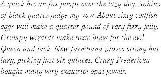 FF Absara OT Thin Italic