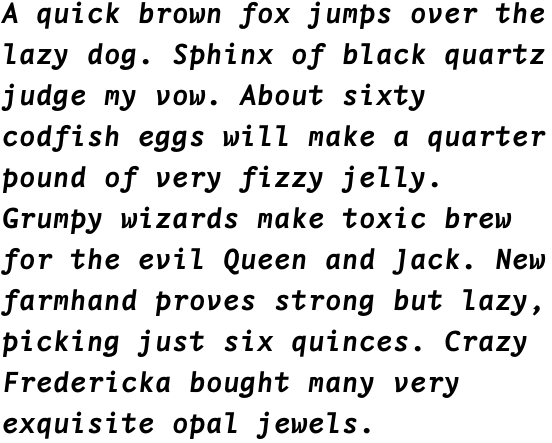 FF Nexus Typewriter OT Bold Italic