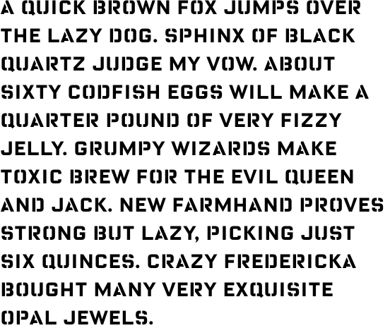 FF Oxide Stencil Pro Bold