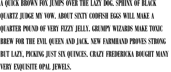 Bodoni Antiqua Compress Demi Bold