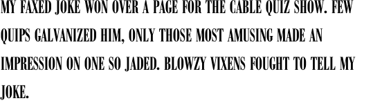 Bodoni Antiqua Compress Demi Bold