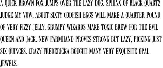 Bodoni Antiqua Compress Regular