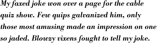 Bodoni Antiqua Demi Bold Italic