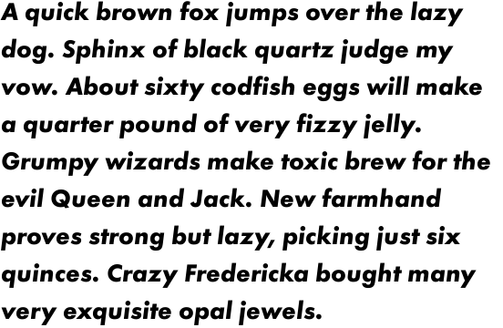 Futura Bold Oblique