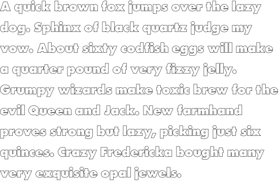 Futura Outline Extra Bold