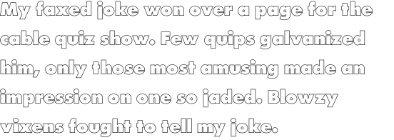 Futura Outline Extra Bold