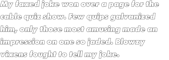 Futura Outline Extra Bold Oblique