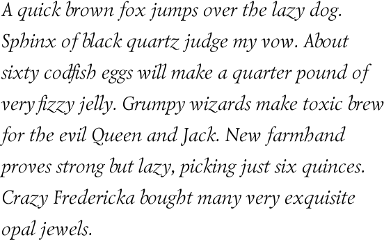 Lazurski Light Italic Multilingual
