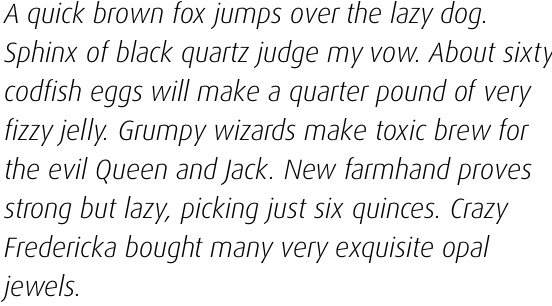 FF Dax OT Light Italic