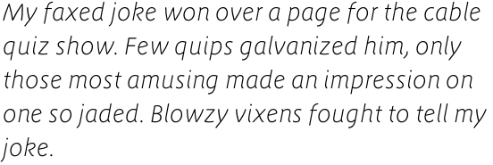 FF Megano OT Light Italic