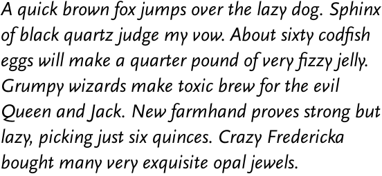 FF Scala Sans OT Regular Italic