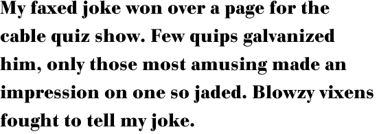 URW Bodoni No. 1 Bold