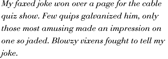 URW Bodoni No. 1 Italic
