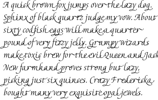 Elysa Light Italic Swash 2 OT