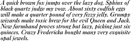 New Caslon B Medium Italic OT