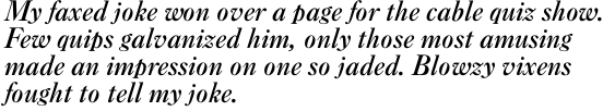 New Caslon B Medium Italic OT