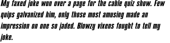 Compact Bold Oblique OT