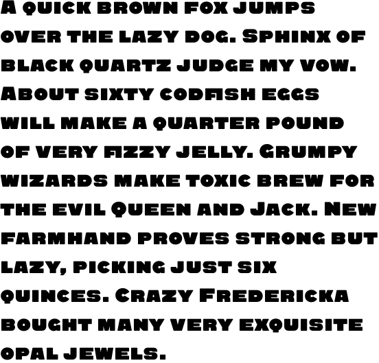 Quadrat Grotesk New Black OT