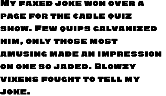 Quadrat Grotesk New Black OT