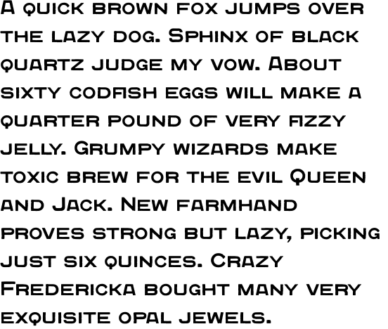 Quadrat Grotesk Regular OT
