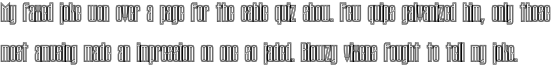 Tauern Engraved Condensed Bold OT