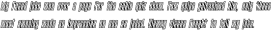 Tauern Engraved Condensed Bold Oblique OT