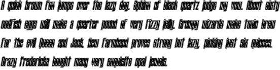 Tauern Inline Condensed Bold Oblique OT