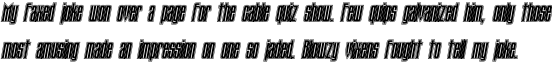 Tauern Inline Condensed Bold Oblique OT