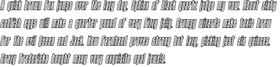 Tauern Condensed Bold Oblique OT