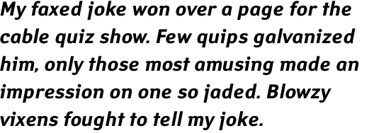 Yanus Bold Italic OT