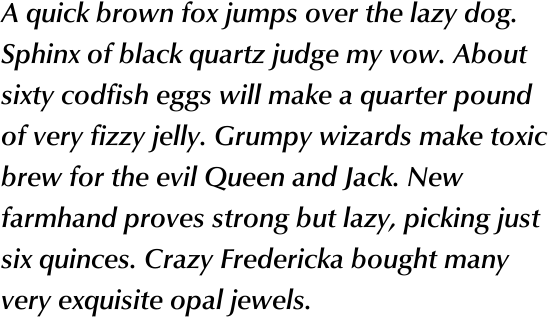 URW Classico Medium Italic