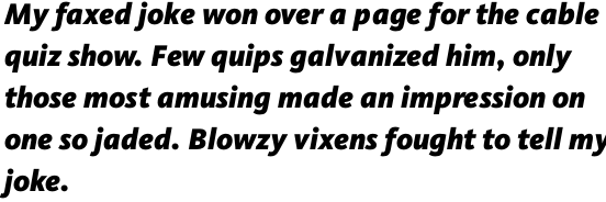 FF Kievit Pro Black Italic