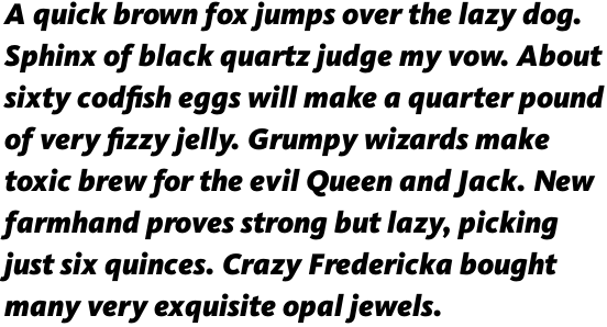 FF Kievit OT Black Italic
