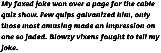 FF Milo OT Black Italic