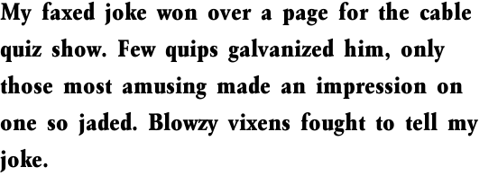 URW Garamond Extra Narrow Extra Bold