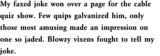 URW Garamond Narrow Bold
