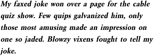 URW Garamond Narrow Bold Oblique